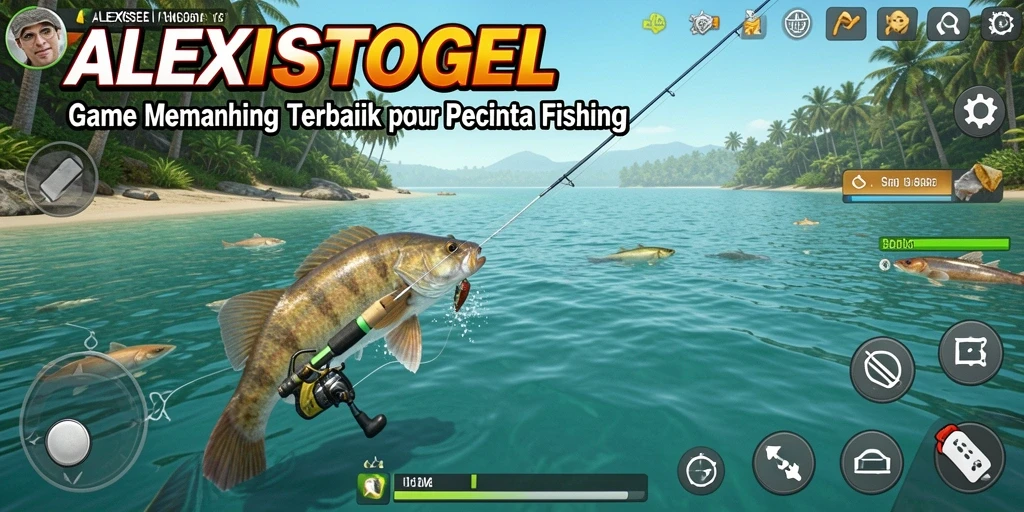 Tampilan gameplay ALEXISTOGEL dengan pengalaman memancing yang mendebarkan.