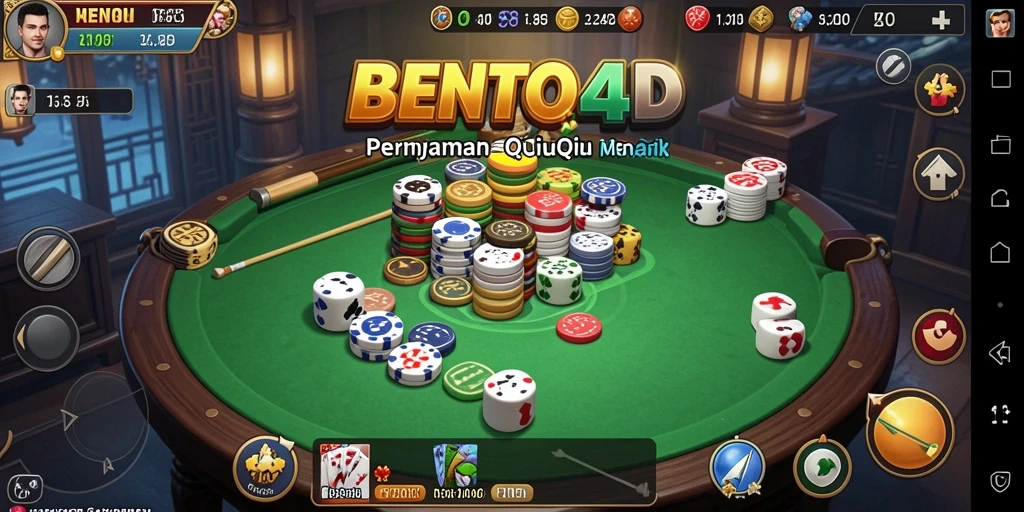 Tampilan gameplay QiuQiu di BENTO4D yang seru dan interaktif.