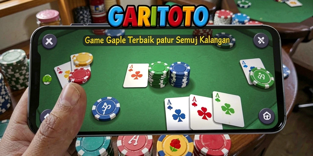 Screenshot gameplay GARITOTO yang menampilkan suasana bermain Gaple.