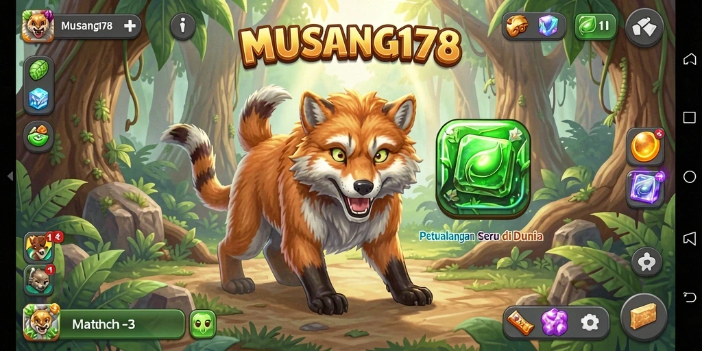 Tangkapan layar gameplay <strong>MUSANG178</strong> menampilkan aksi mencocokkan objek yang seru.