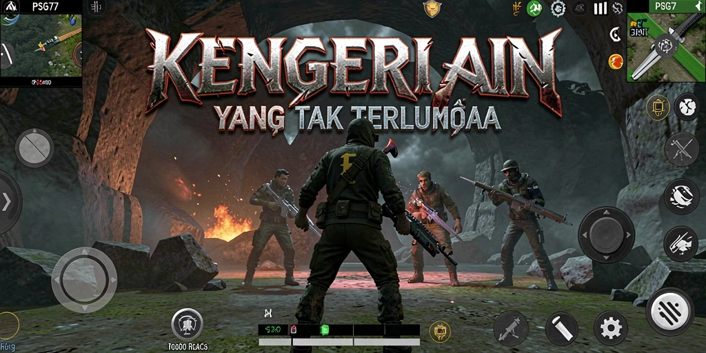 Tampilan gameplay PSG77 yang menakutkan dan mencekam.