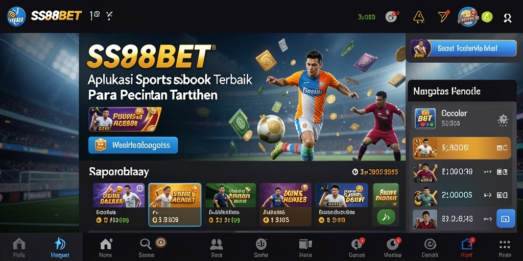 Screenshot utama SS88BET menampilkan gameplay taruhan olahraga yang seru.